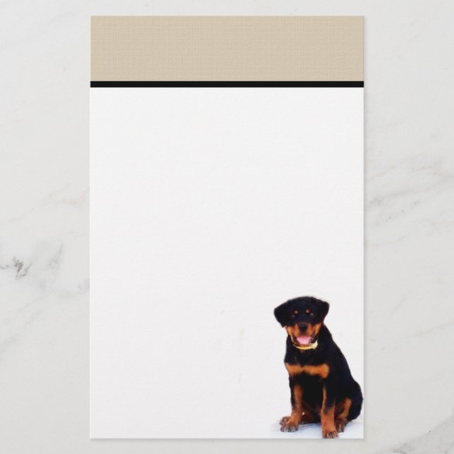 Rottweiler stationär briefpapier (Vorderseite)