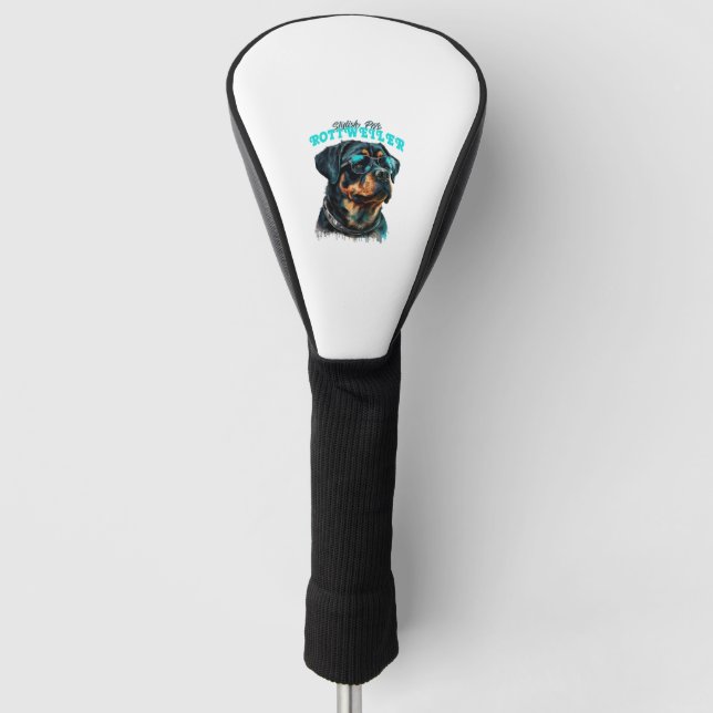 Rottweiler Stilvolle Haustiere Golf Headcover (Vorderseite)