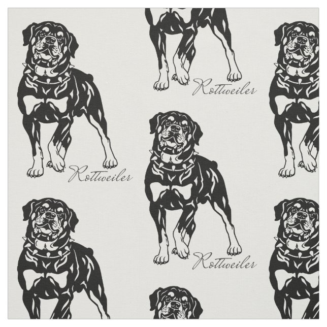 Rottweiler Stoff (Muster)