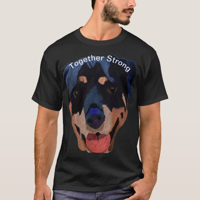 Rottweiler Strong Confident Hoffnungen T-Shirt (Vorderseite)