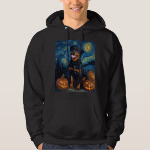 Rottweiler Süßer Hund Halloween Jack O Lantern Kür Hoodie