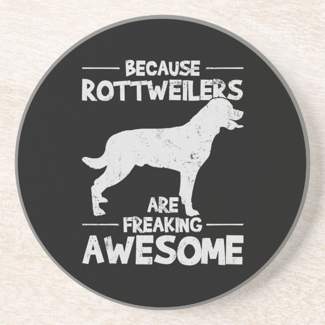 Rottweiler T - Shirt Copy Getränkeuntersetzer (Vorne)