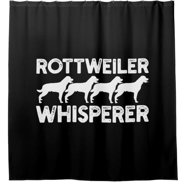Rottweiler T - Shirt Duschvorhang (Vorderseite)