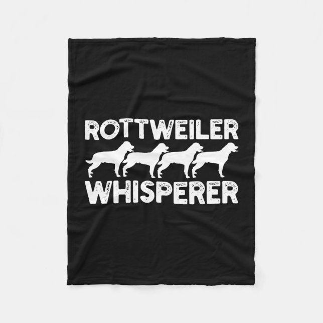 Rottweiler T - Shirt Fleecedecke (Vorderseite)