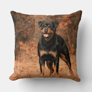 Rottweiler Throw Kissen