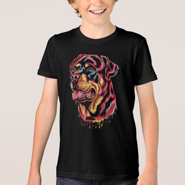 Rottweiler Tri-Blend Shirt (Vorderseite)