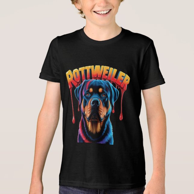 Rottweiler Tri-Blend Shirt (Vorderseite)