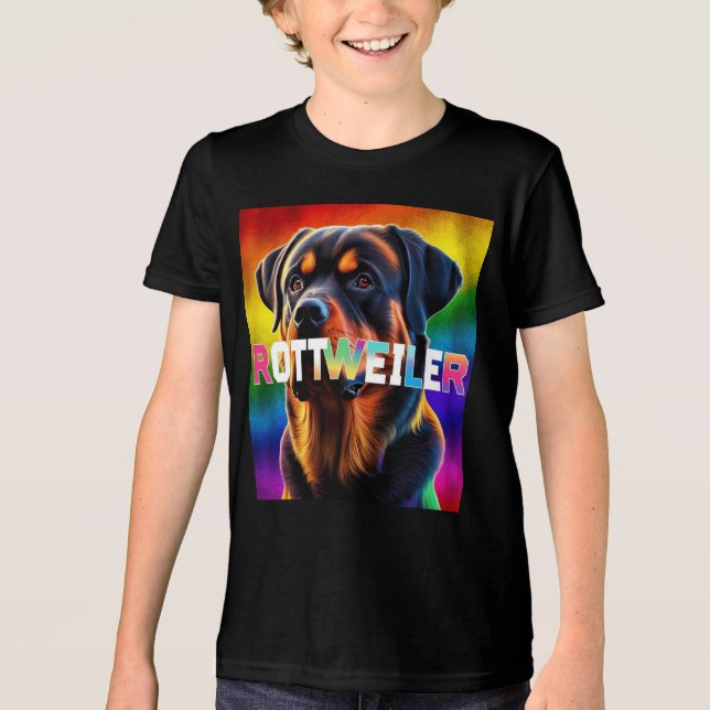 Rottweiler Tri-Blend Shirt (Vorderseite)