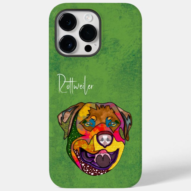 Rottweiler Ugly Face Case-Mate iPhone Case (Rückseite)