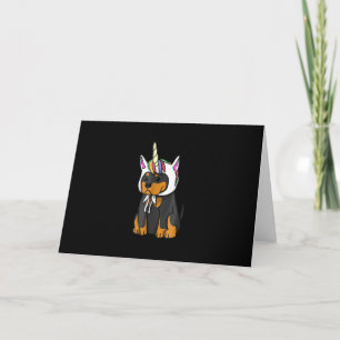 Rottweiler Unicorn Dog Dankeskarte