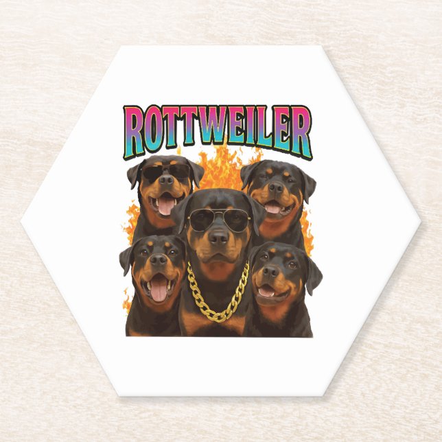 Rottweiler Untersetzer (Vorderseite)