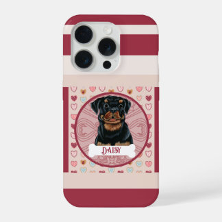 Rottweiler Valentine Herz iPhone 11 Pro Hülle iPhone 15 Pro Hülle