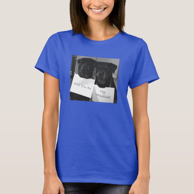 Rottweiler Valentine T-Shirt (Vorderseite)