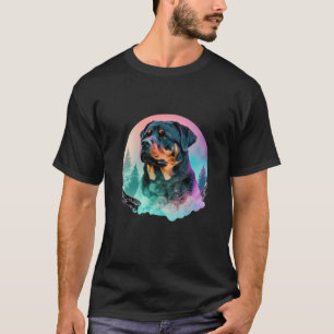 Rottweiler Vaporwave Retrowave Ästhetik 1 T-Shirt