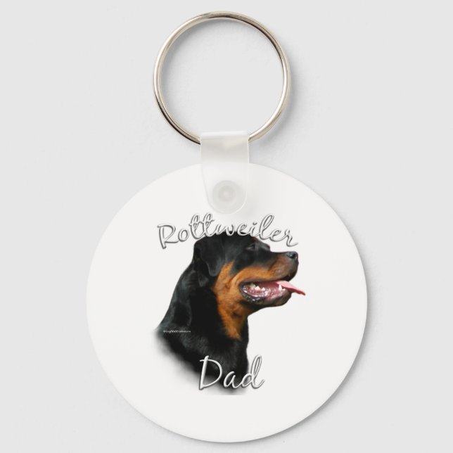 Rottweiler Vater 2 Schlüsselanhänger (Vorderseite)