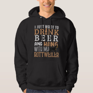 Rottweiler Vater Funny Vatertag Rottie Dog Beer Hoodie