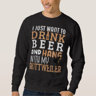 Rottweiler Vater Pater S Day Rottie Dog Beer Sweatshirt