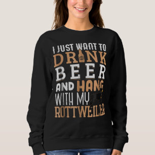 Rottweiler Vater Pater S Day Rottie Dog Beer Sweatshirt