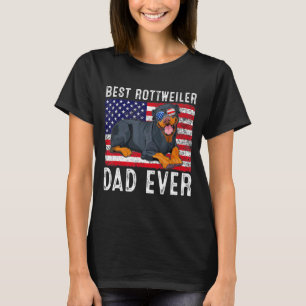 Rottweiler Vater USA amerikanische Flagge Rottweil T-Shirt