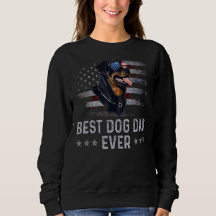 Rottweiler Vater Vintag American Flag Patriotic Do Sweatshirt
