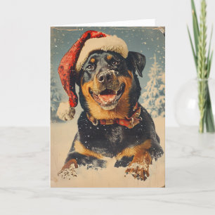 Rottweiler Vintag personalisierte Weihnachten