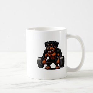 Rottweiler Weightlift Bodybuilder Trainingsgym D Kaffeetasse