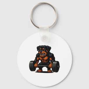 Rottweiler Weightlift Bodybuilder Trainingsgym D Schlüsselanhänger