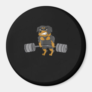 Rottweiler Weightlift-Bodybuilding Magnet