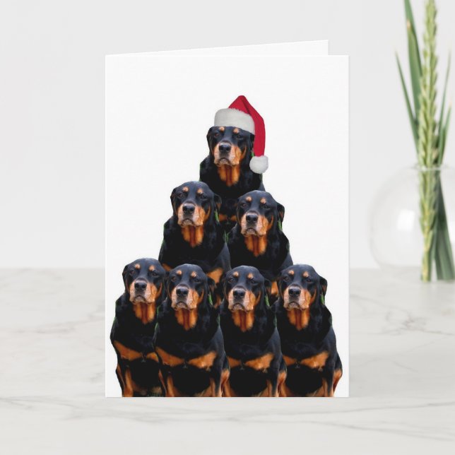 Rottweiler Weihnachten (Vorderseite)
