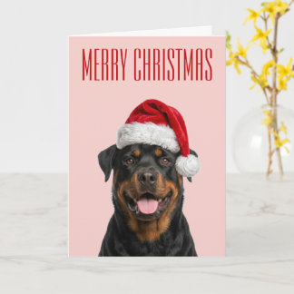 Rottweiler Weihnachtsfreude Karte