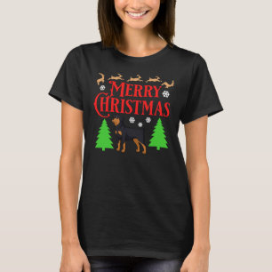 Rottweiler Weihnachtsjunge Welpen Weihnachten Weih T-Shirt
