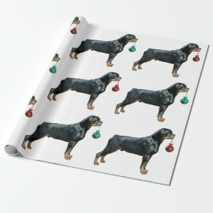 Rottweiler WeihnachtsPackpapier Geschenkpapier