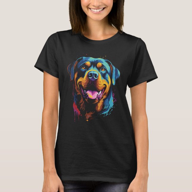 Rottweiler Welpe Bester Hundehund T-Shirt (Vorderseite)