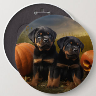 Rottweiler Welpe Herbst Delight Pumpen Button