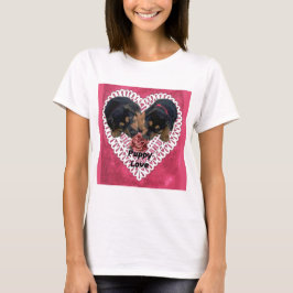 Rottweiler Welpe Liebe Valentines T-Shirt
