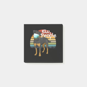 Rottweiler Welpe mit Maske - Ew People - Rottweile Post-it Klebezettel