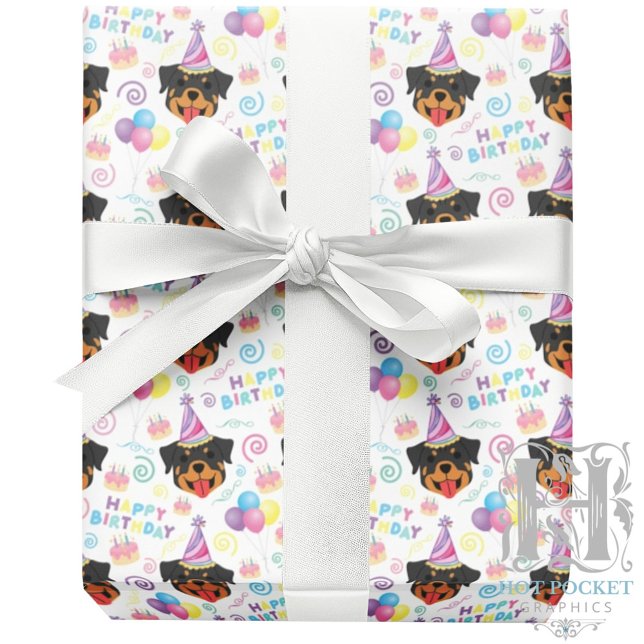 Rottweiler Wrapping Paper Geschenkpapier (Von Creator hochgeladen)