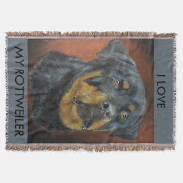 Rottweiler Wurfs-Decke Decke