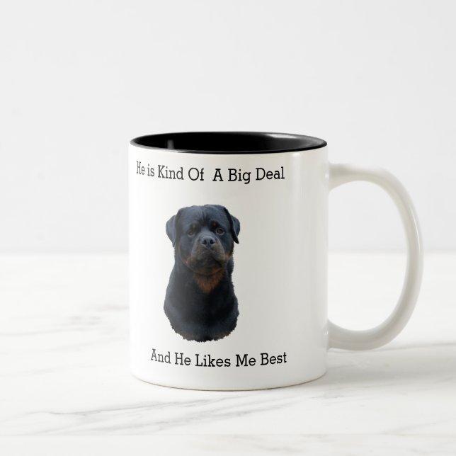 Rottweiler Zweifarbige Tasse (Rechts)