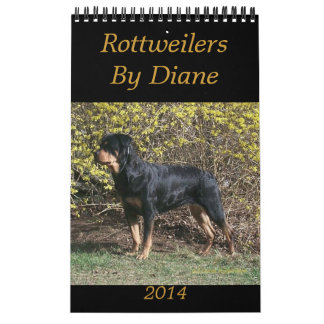 Rottweilers 2014 durch Diane-Kalender Kalender