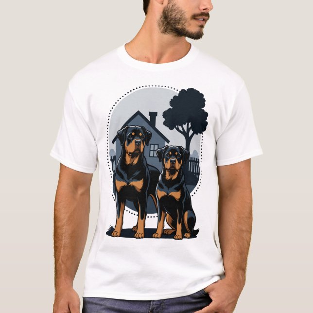 Rottweilers - Family - Home T-Shirt (Vorderseite)