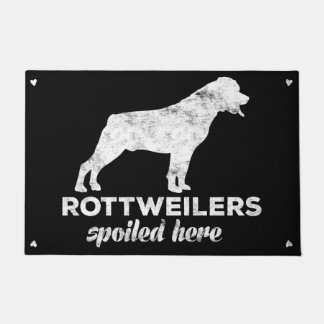Rottweilers verdarb hier fußmatte