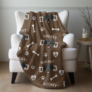 Rottweiller-Vater, brauner Individuelle Name Wiede Fleecedecke