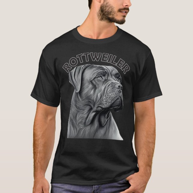 Rottwieler Dog T-Shirt (Vorderseite)