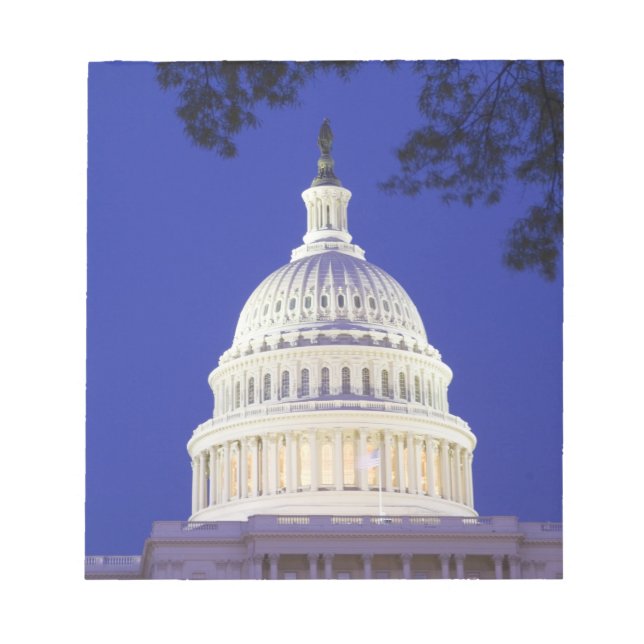 Rotunda von der US-Hauptstadt nachts, Washington Notizblock (Vorderseite)