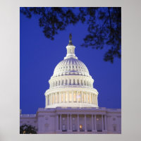 Rotunda von der US-Hauptstadt nachts, Washington