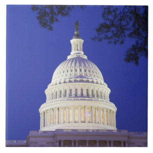 Rotunde des US-Kapitols bei Nacht, Washington Fliese
