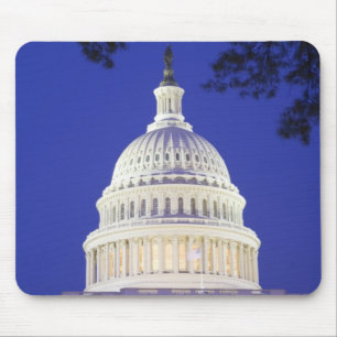Rotunde des US-Kapitols bei Nacht, Washington Mousepad