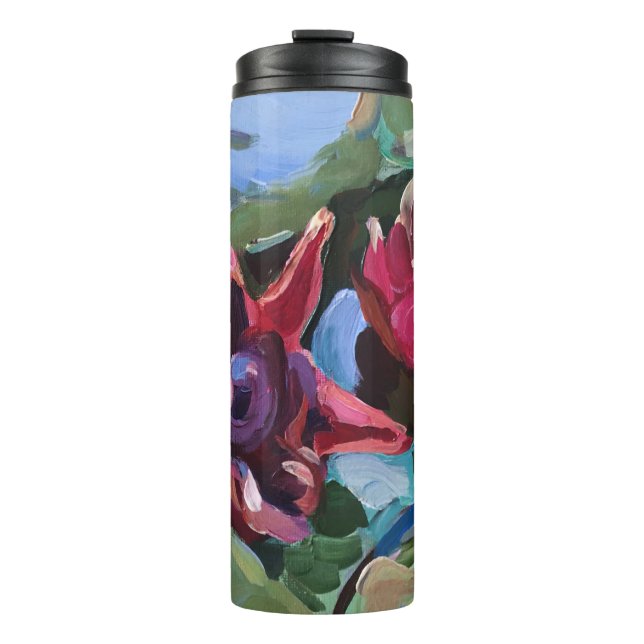 Rotwasserliliken Thermosbecher (Vorderseite)