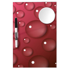 Rotwassertropfmuster Trockenlöschtafel Mit Spiegel